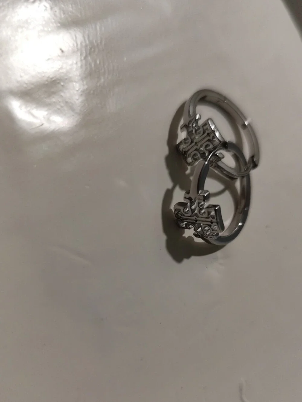 Tory Burch sleek silver